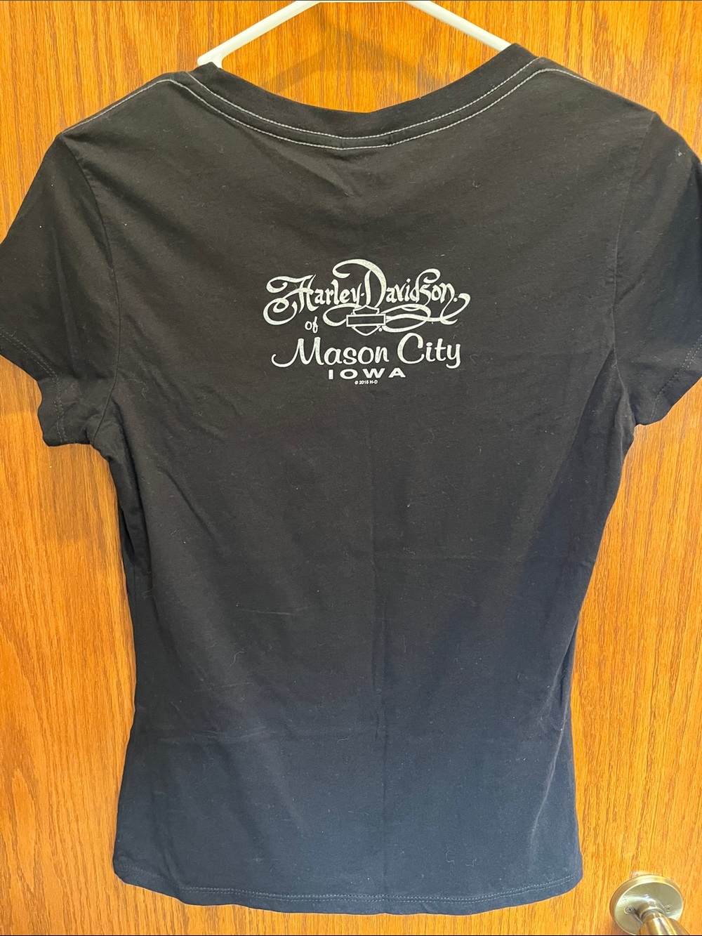 Harley-Davidson Black Silver Script Tee - Picture 3 of 3